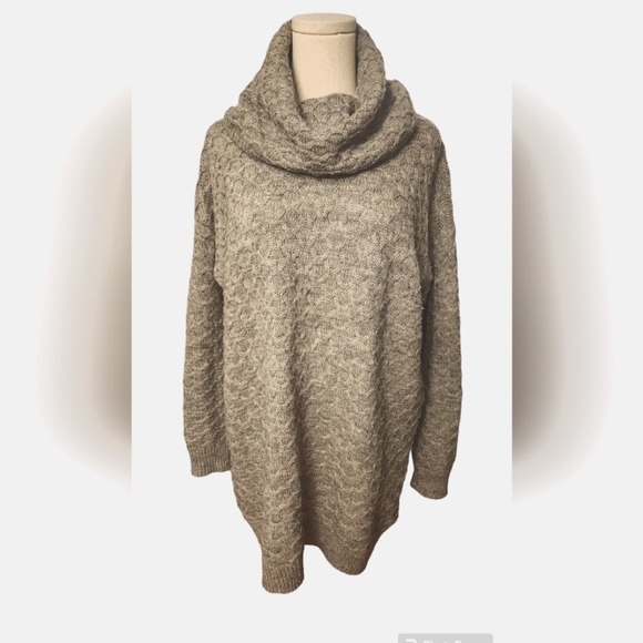 H&M Sweaters - H&M Grey Oversized Cowl Neck Sweater